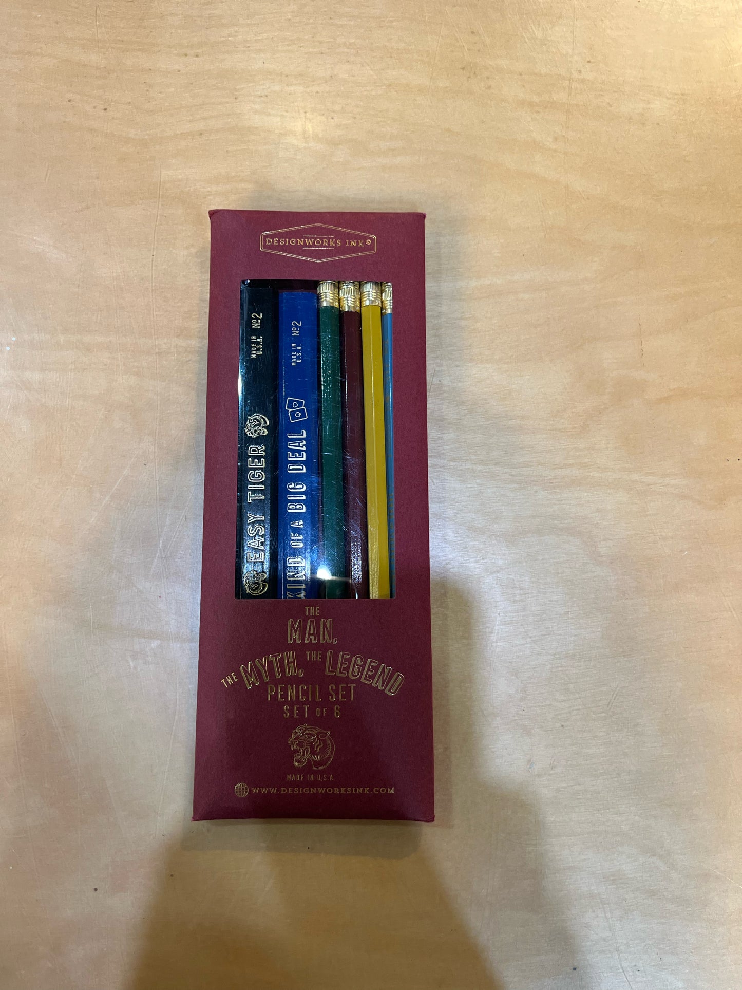 Designworks "The Man, the Myth, the Legend" Pencil Set
