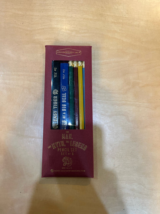 Designworks "The Man, the Myth, the Legend" Pencil Set