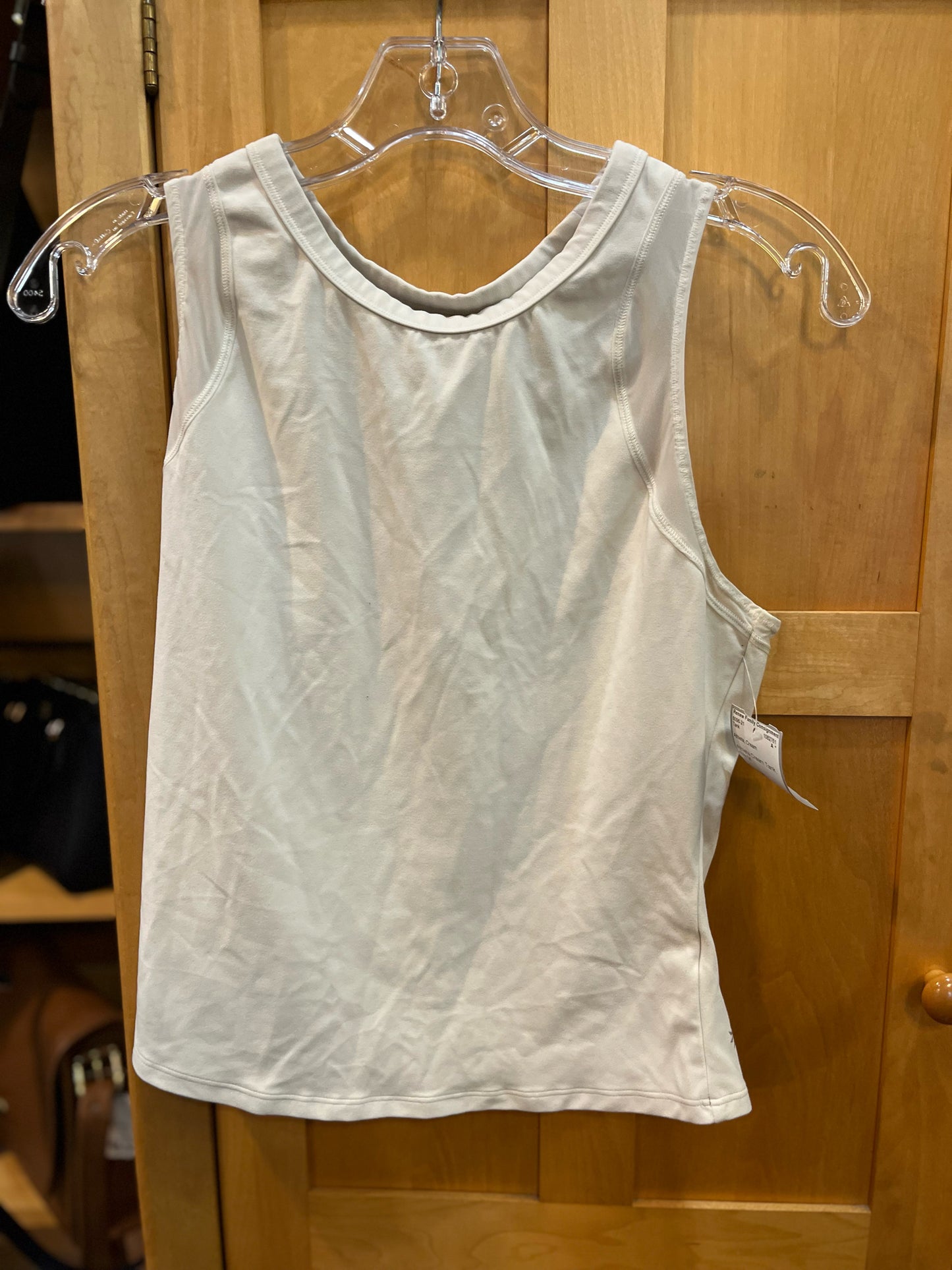 Athleta Cream "Transcend Racerback Mesh" Tank