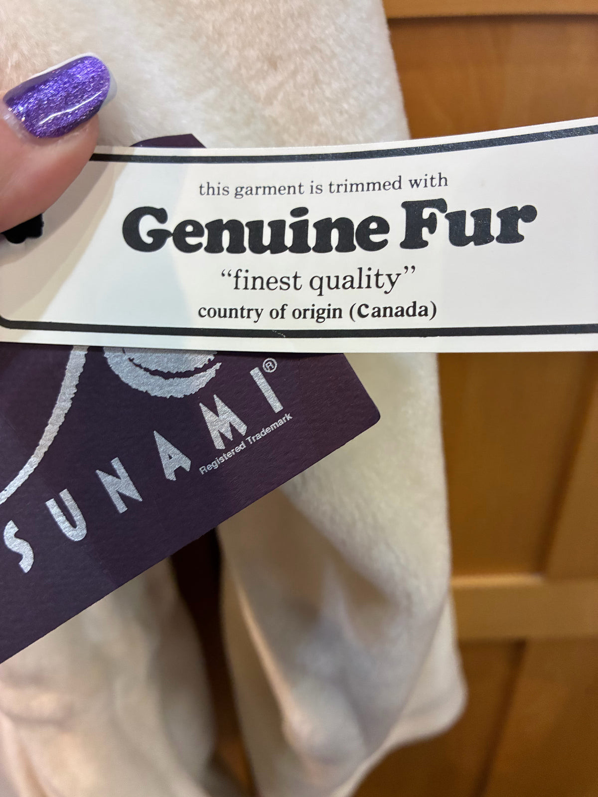 Tsunami "Banff" Coat with Fur Collar NWT