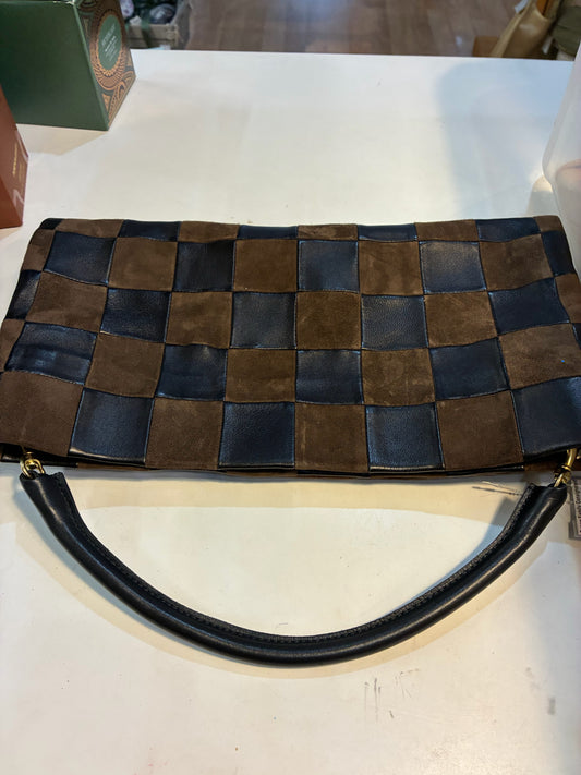 Clare V. Suede & Leather carryall clutch