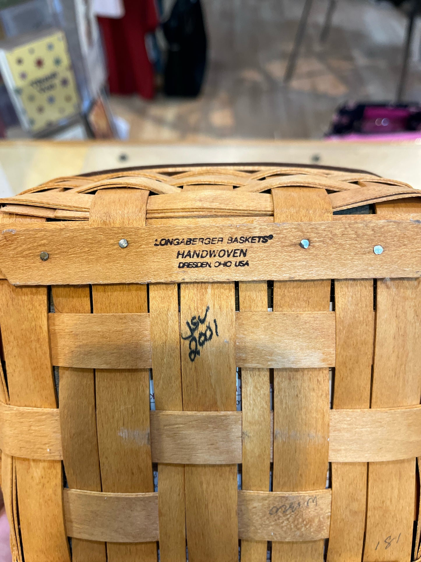 Longaberger Tic Tac Toe Basket