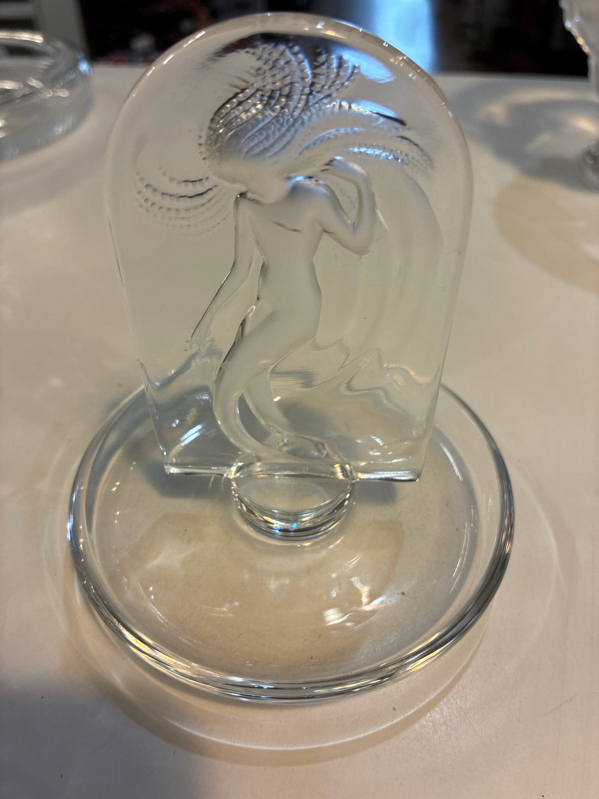Lalique Crystal Mermaid Ring Tray