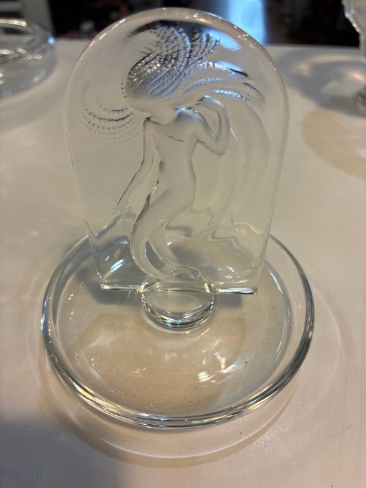 Lalique Crystal Mermaid Ring Tray