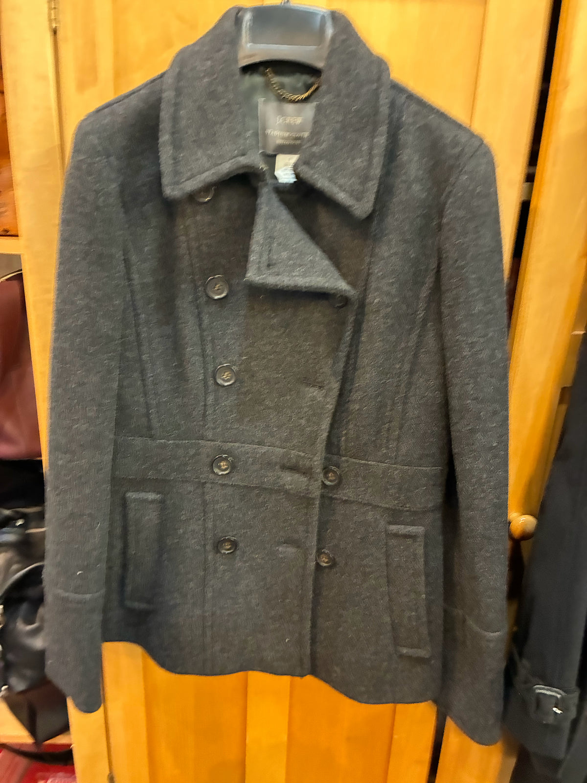 J Crew Stadium Cloth by Nello Gori Pea Coat