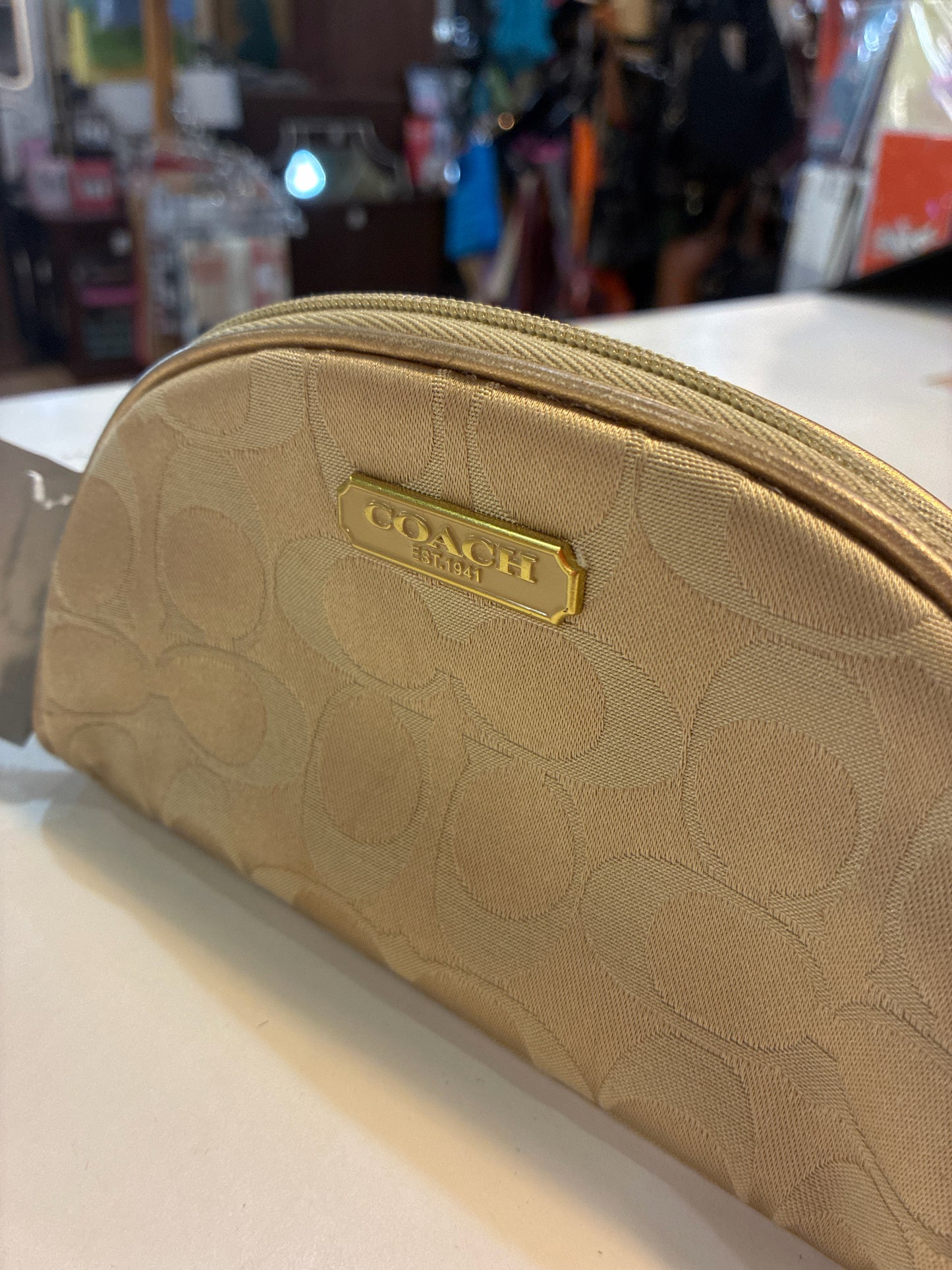 Coach Signature Cosmetic Bag