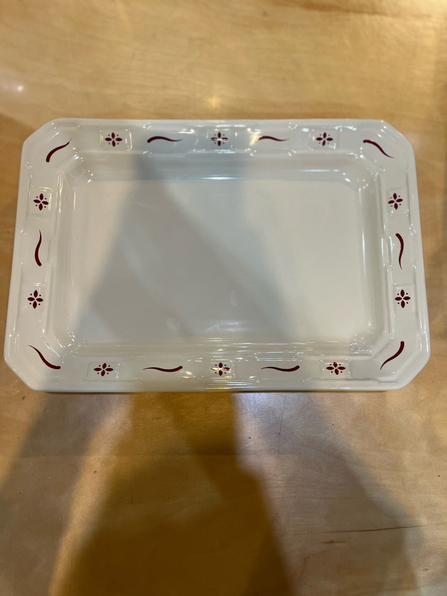Longaberger Pottery Woven Traditions Heritage Tray