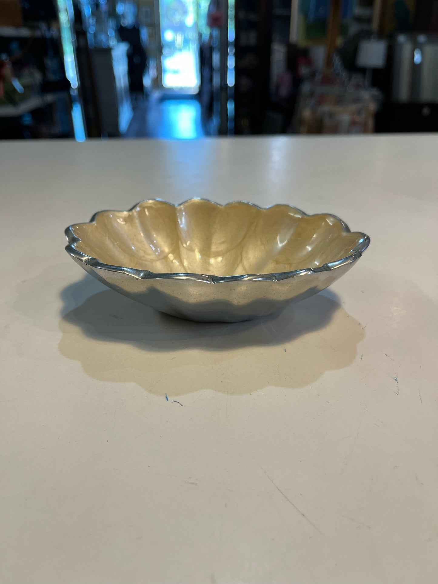 Julia Knight White Scallop Border Dish