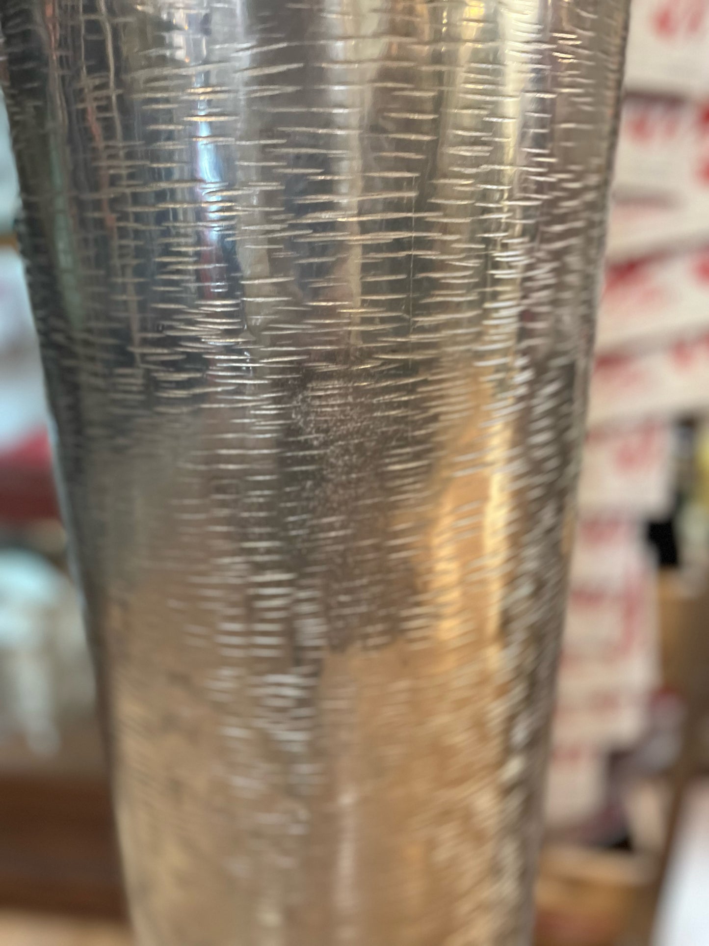 Arhaus Silver "Dorian Large Candle Stand"