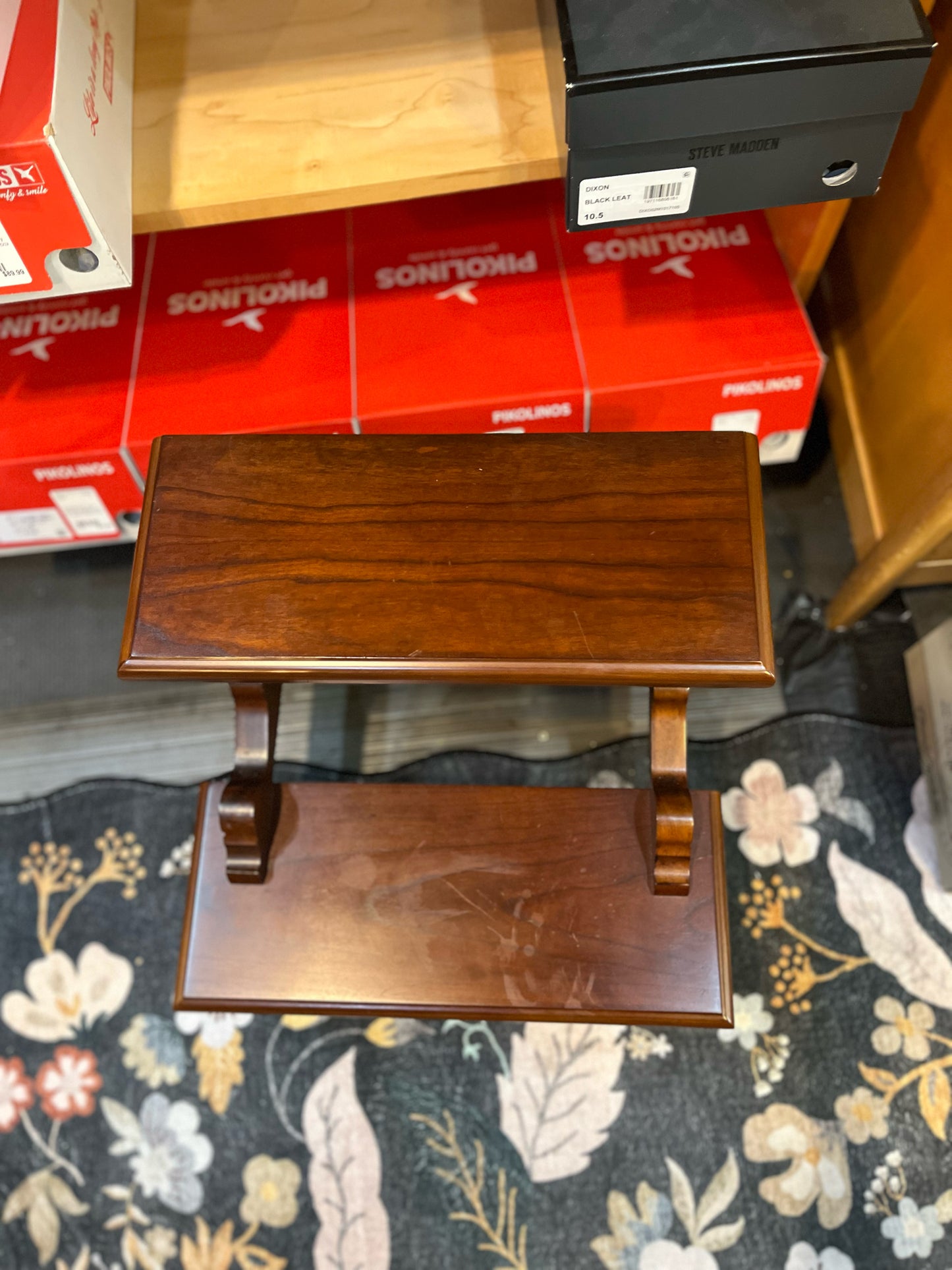 Bombay Brown Wood Step Stool