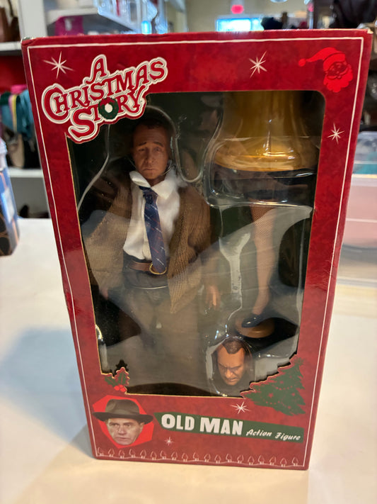 A Christmas Story "Old Man Action Figure" Doll