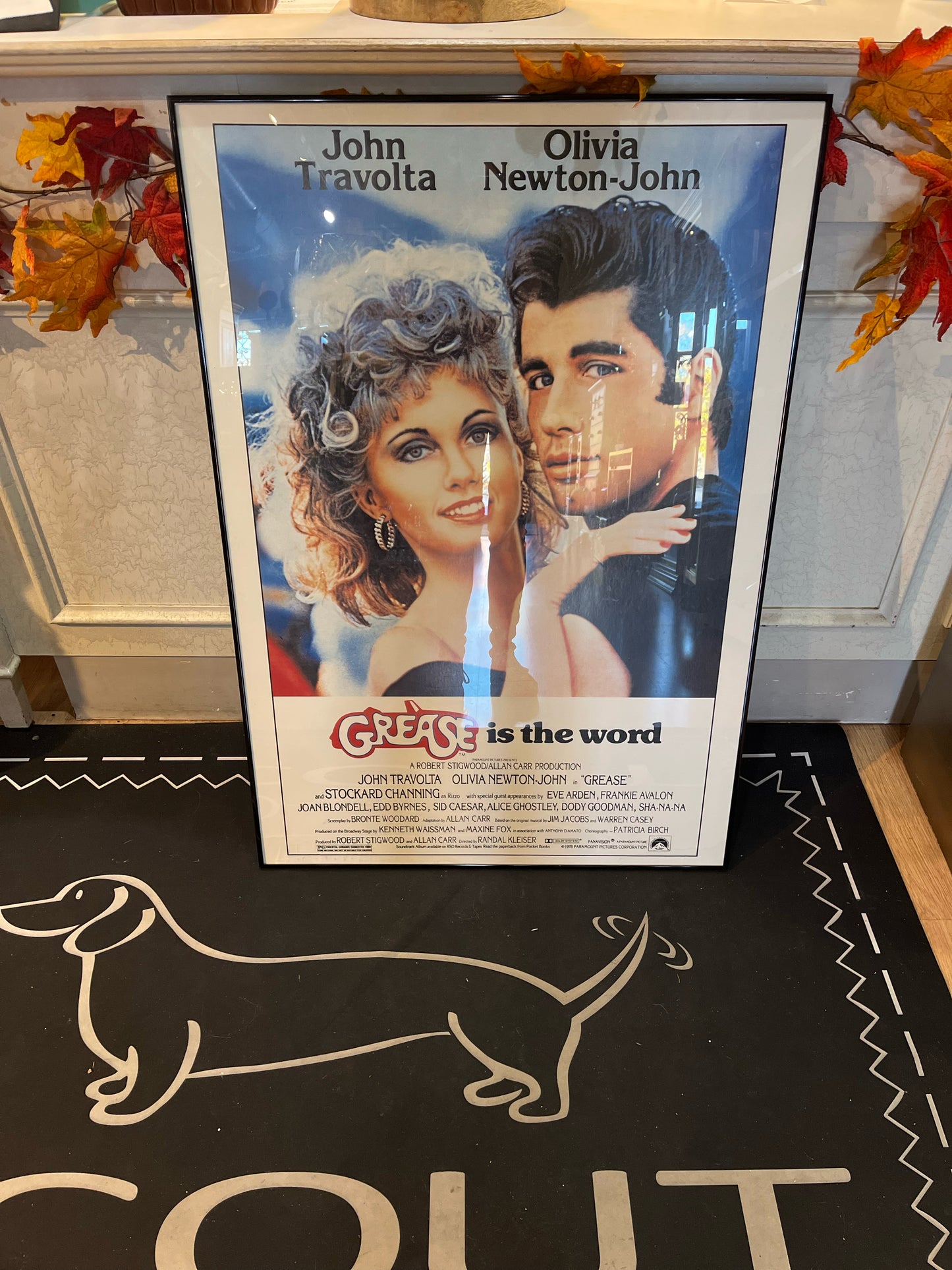 Framed "Grease" Movie Poster Art