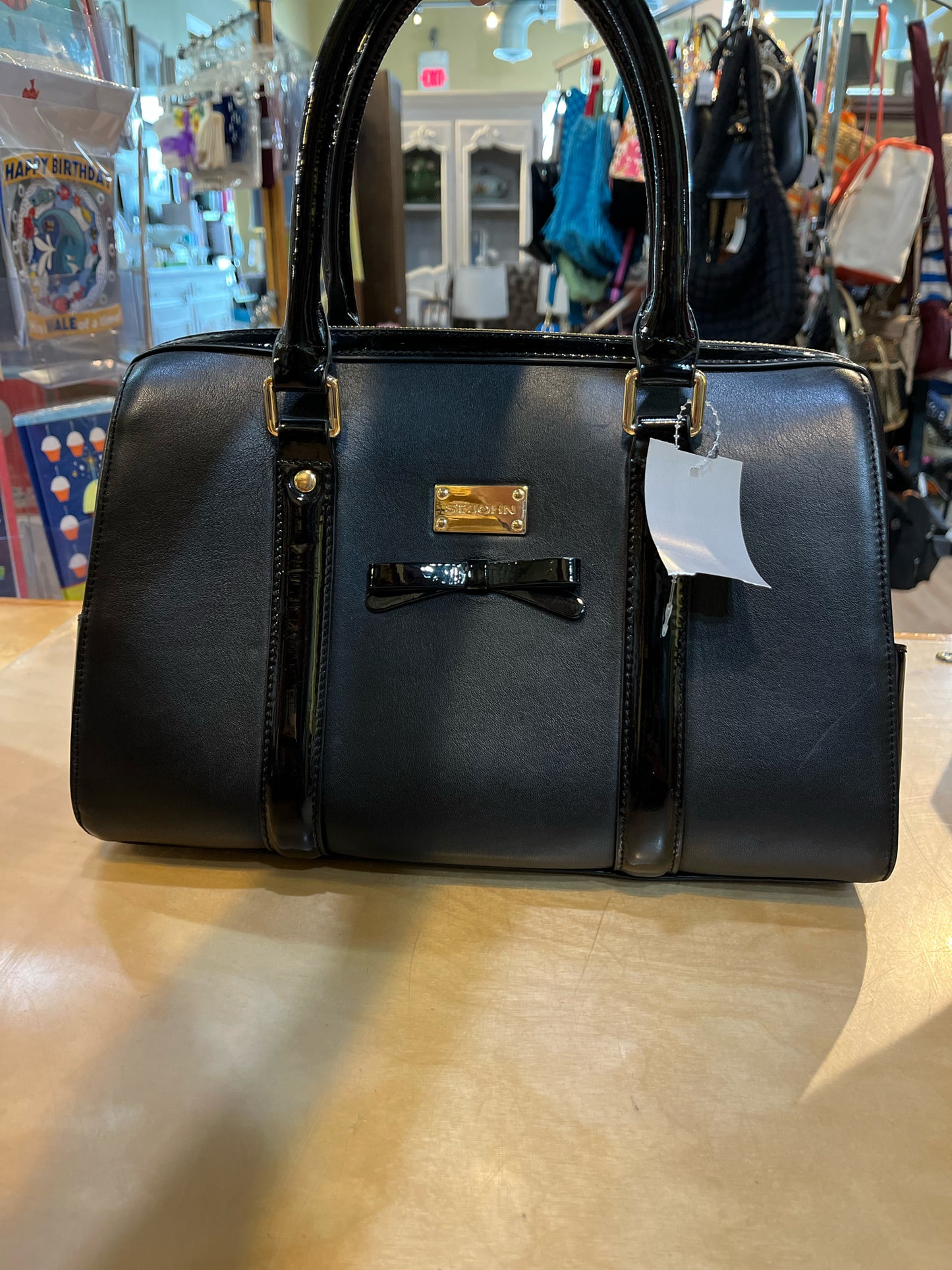 St. John Patent Leather Tote