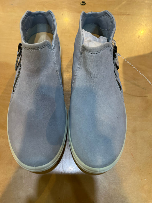 New Ecco Blue "Soft 7 Low Cut Zip Bootie" Sneakers