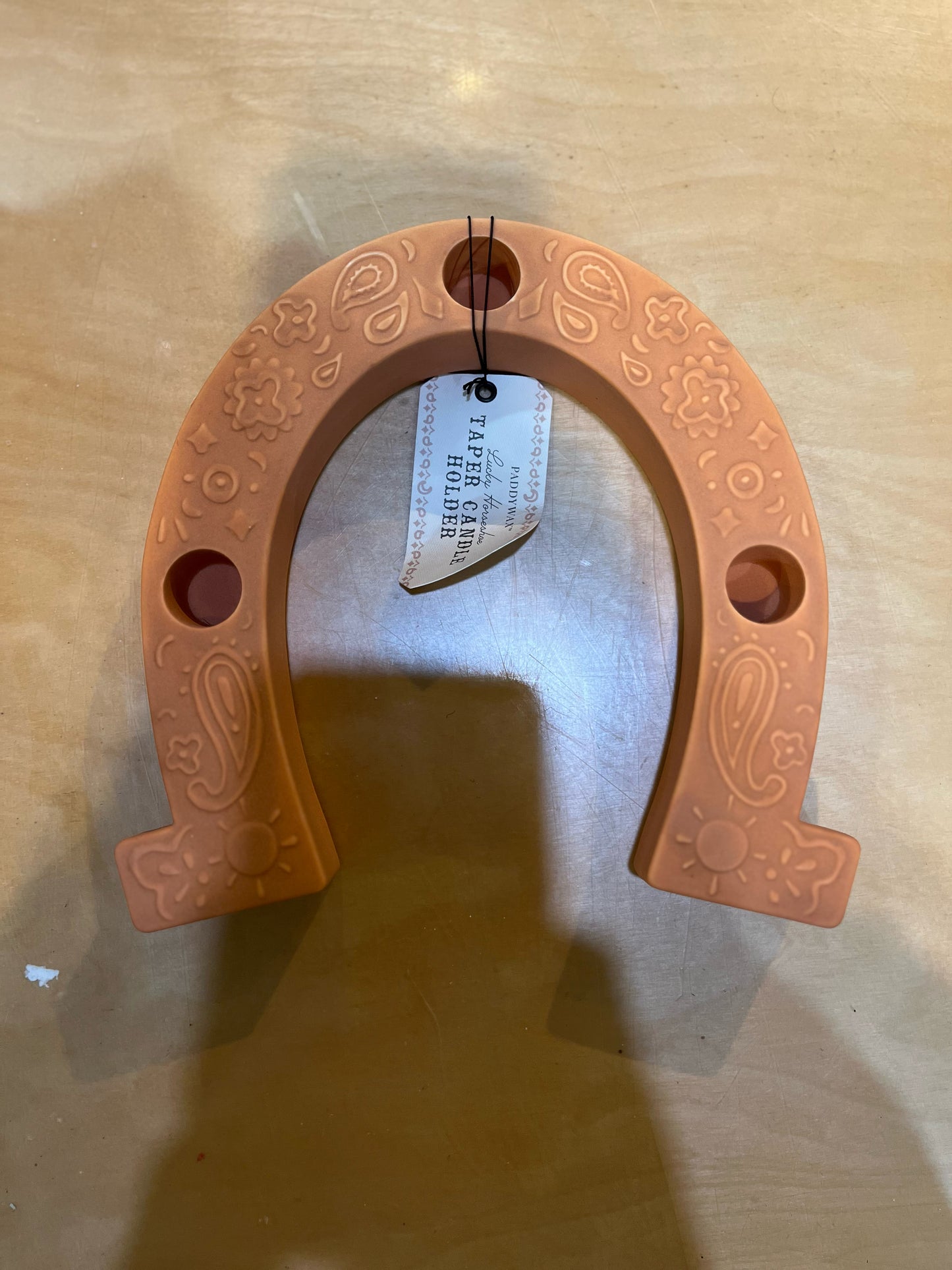 NWT Paddywax “Lucky Horsehoe” Candleholder