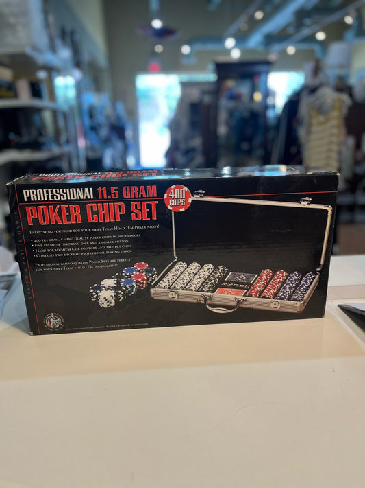 Professional 11.5 gram Poker Chip 400 Piece Set