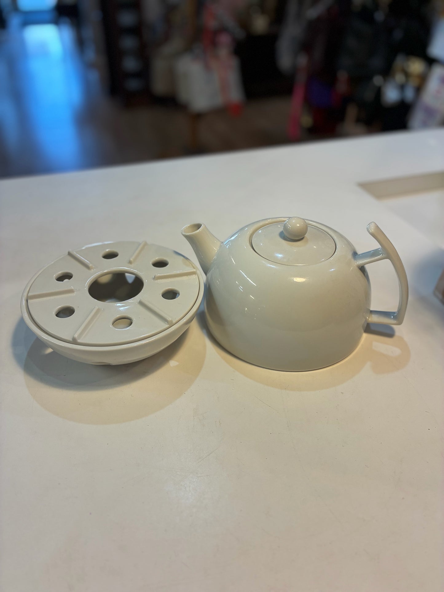Vintage Pier One Porcelain Tea Pot
