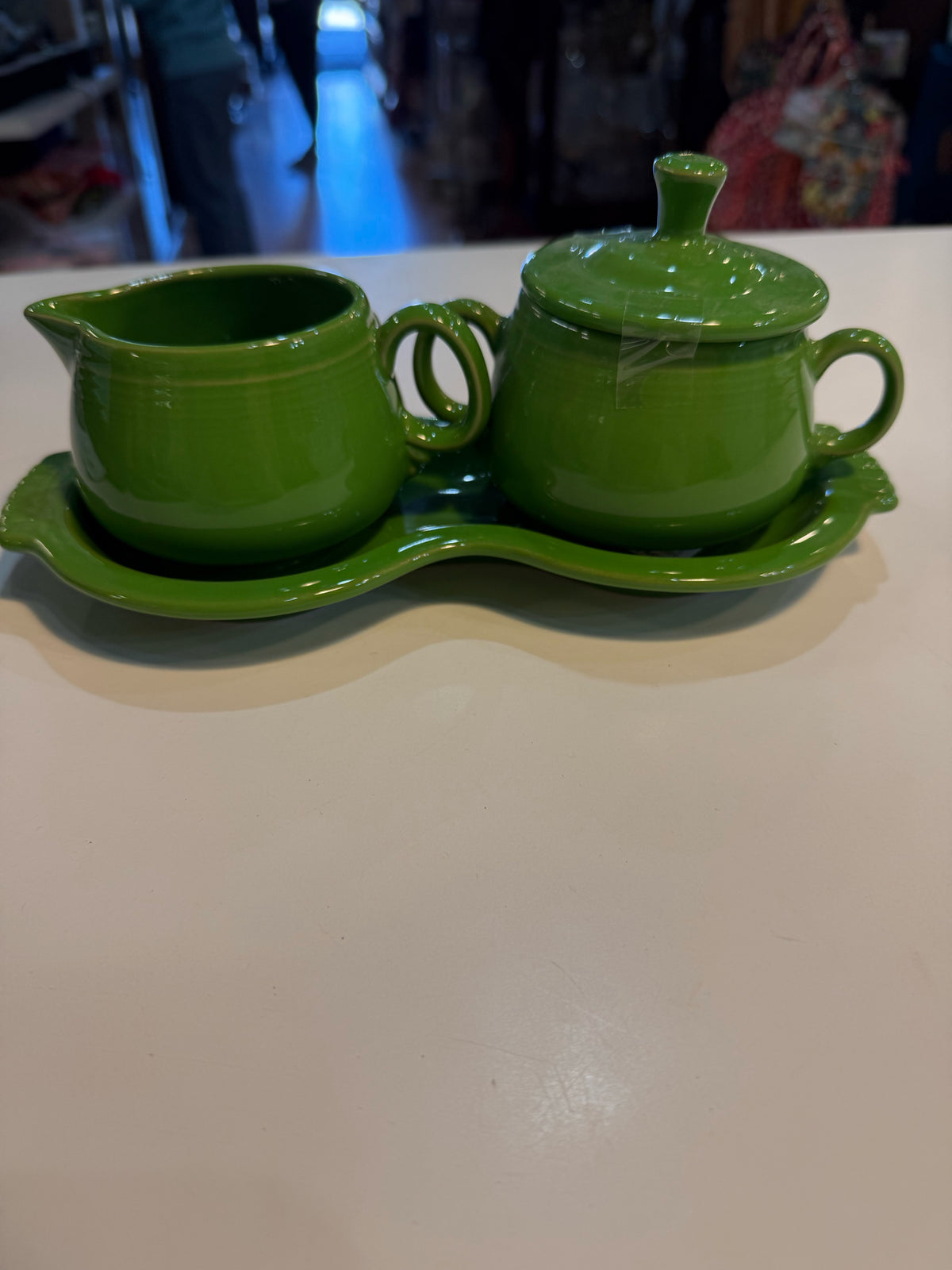 Fiesta ware Sugar & Creamer Set