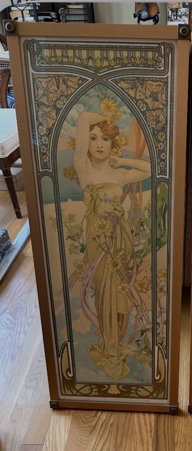 Alphonse Mucha The Times of the Day Wall Decoration