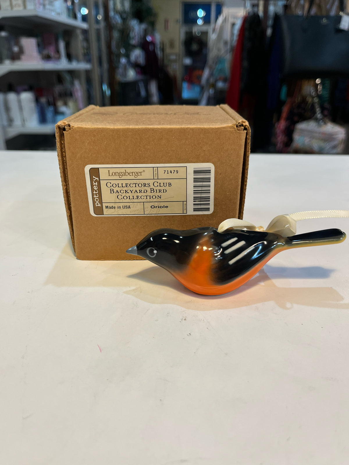 longaberger collectors club backyard bird collection oriole ornament