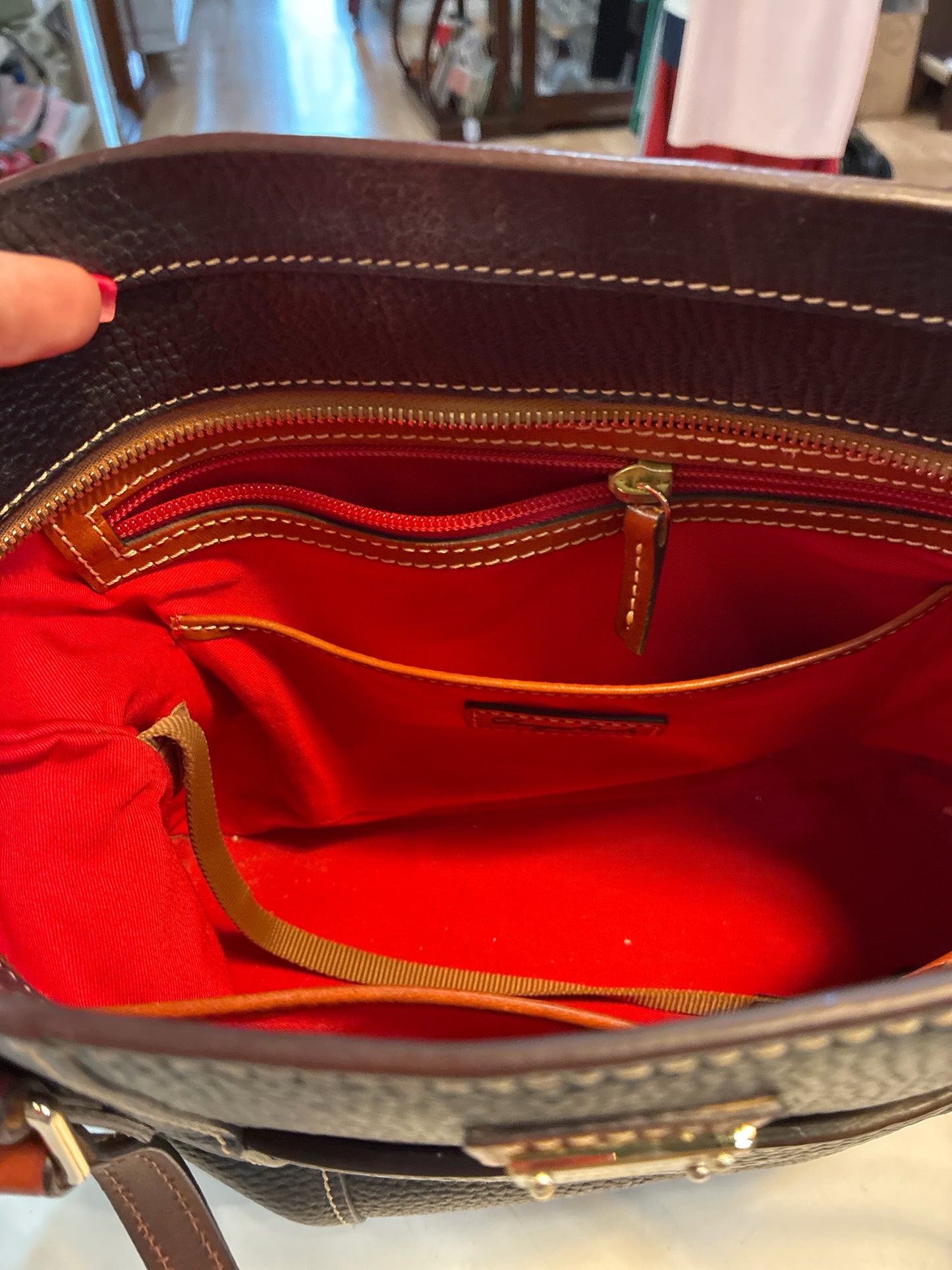Dooney & Bourke Black "Lexington Double Handle Tote"