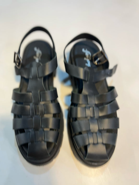 Free People Black "Delaney" Sandals