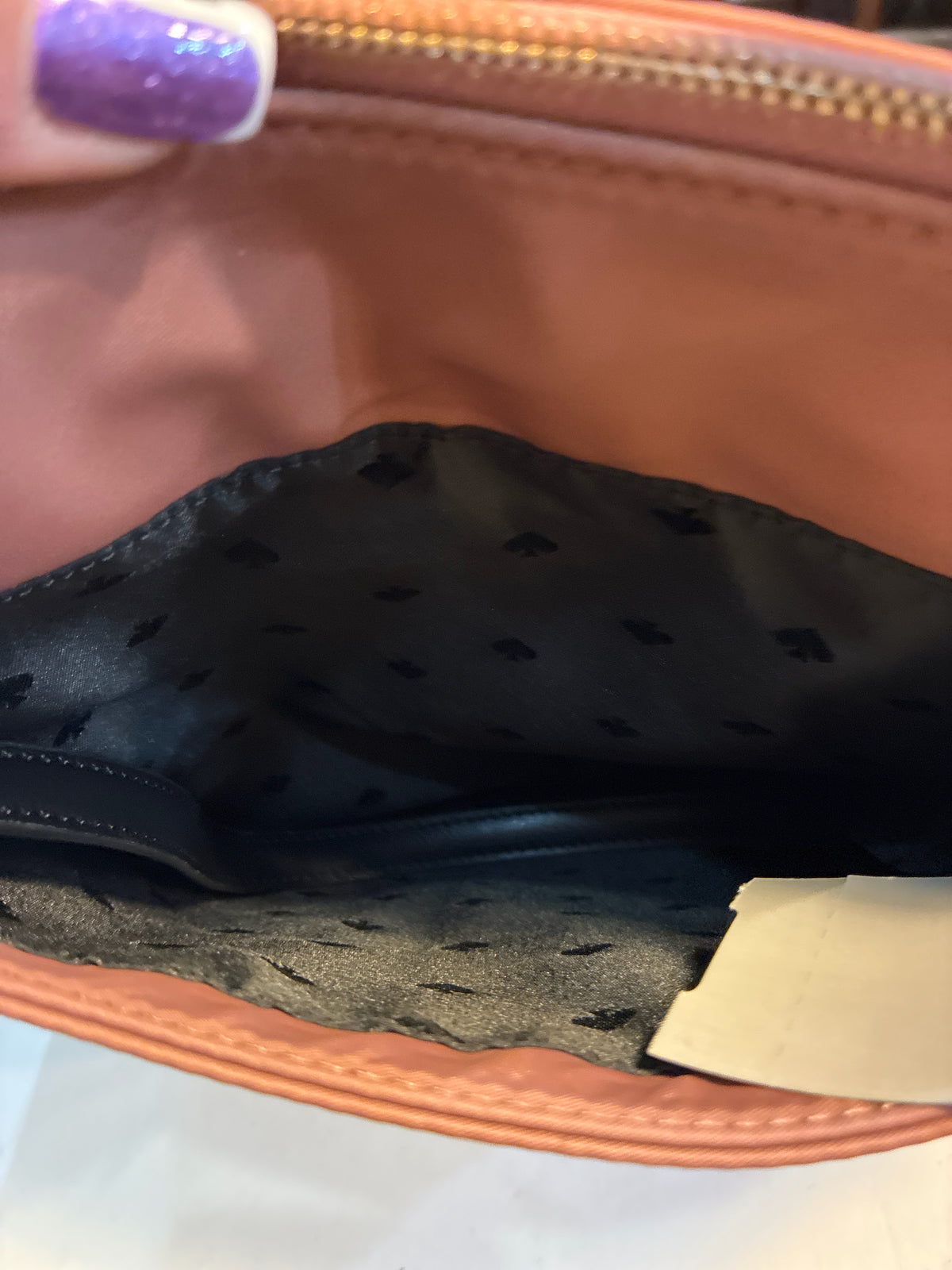 Kate Spade Dusty Rose Pink Nylon "Dawn Flat" Crossbody