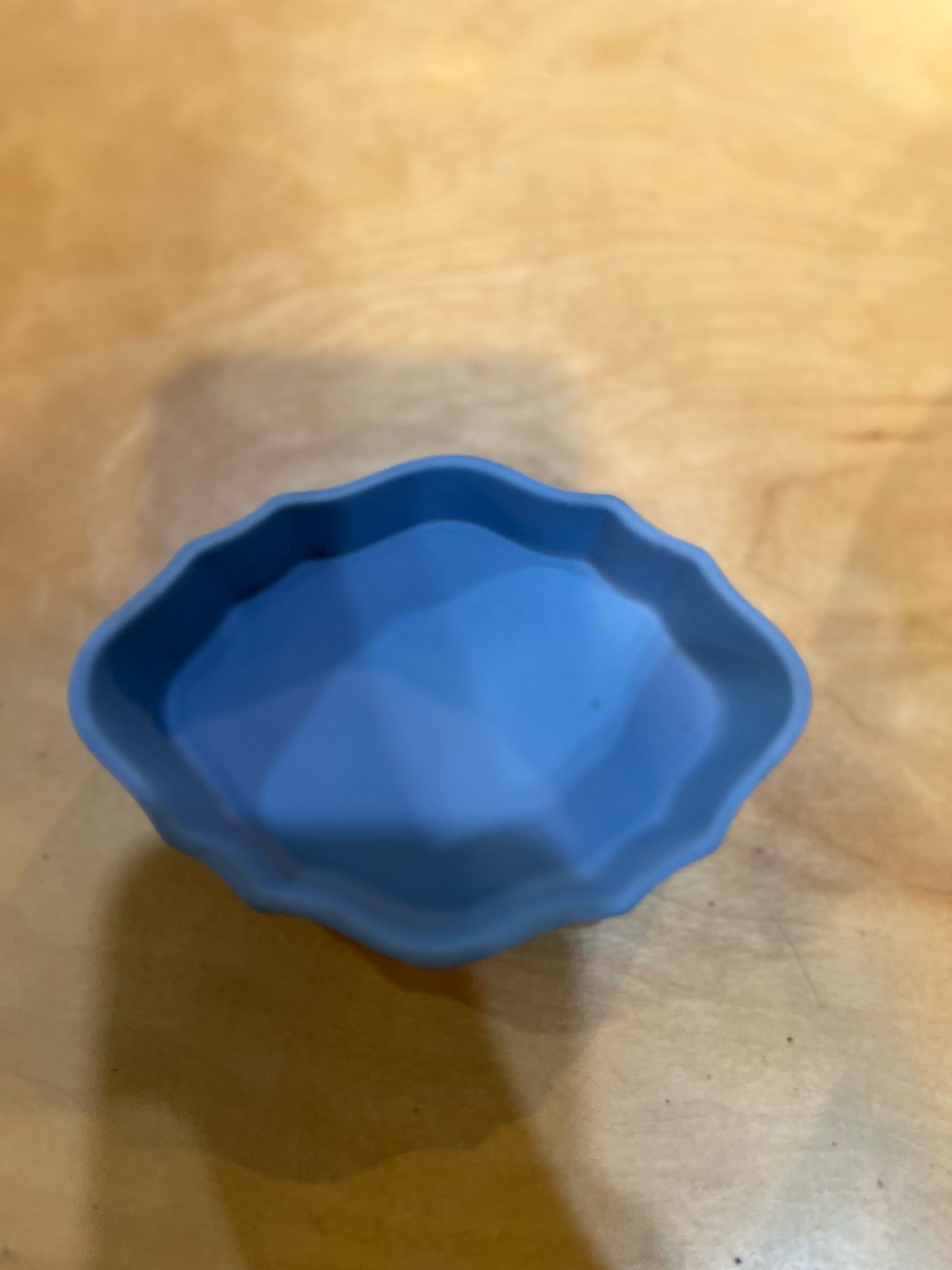 Wedgewood Blue Jasper Curved Lidded Box