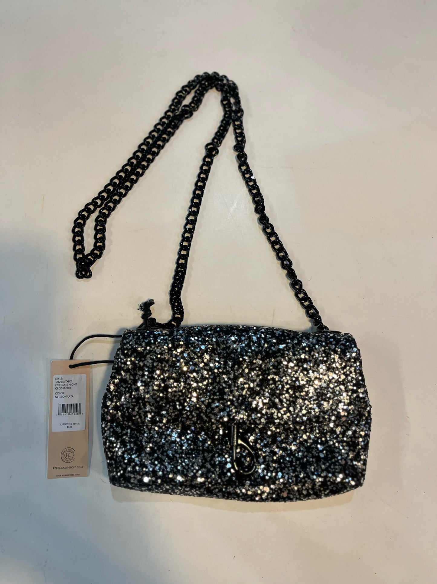NWT Rebecca Minkoff Black "Edie Date Night" Crossbody