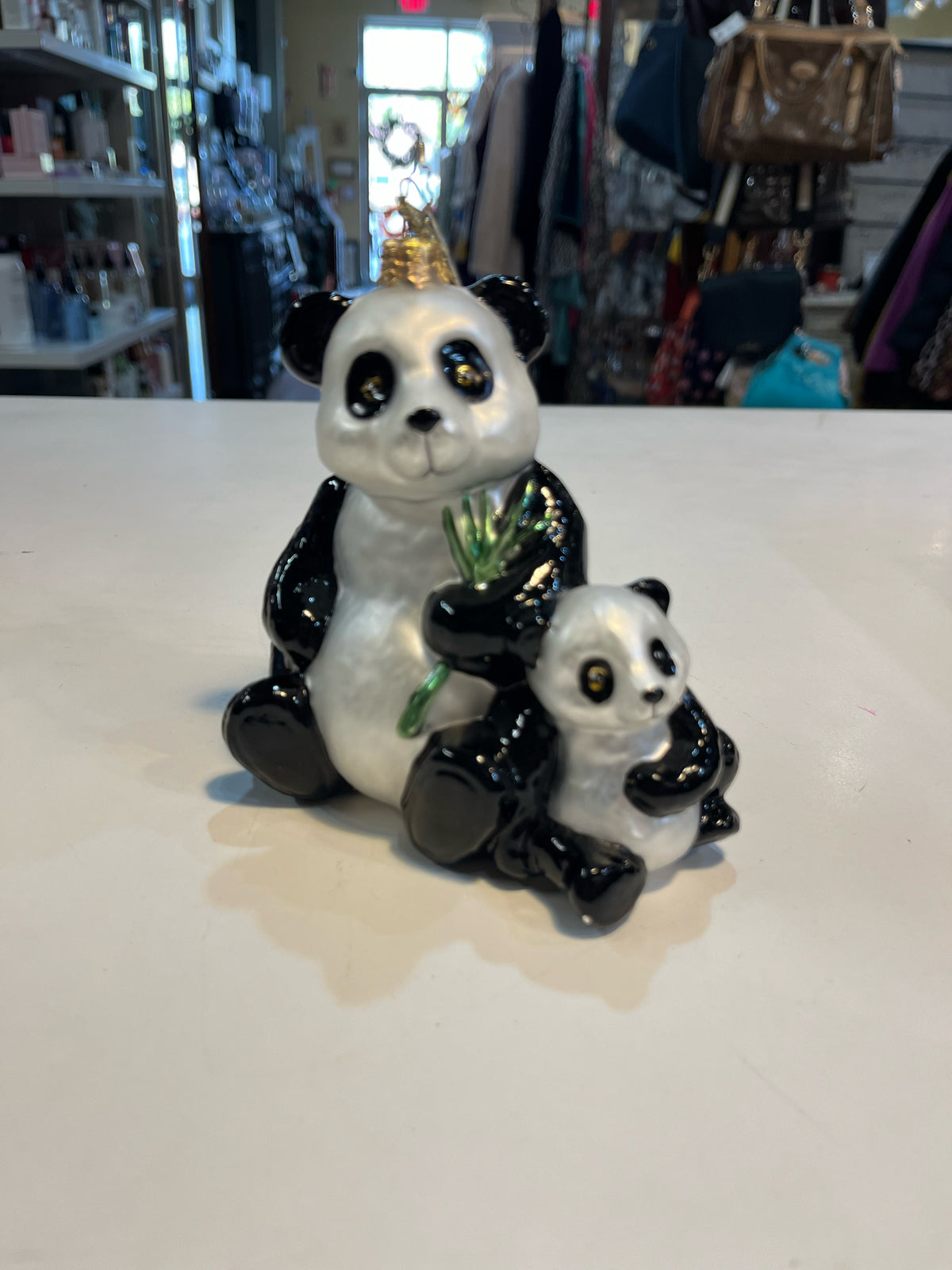 Christopher Radko WWF pandas ornament