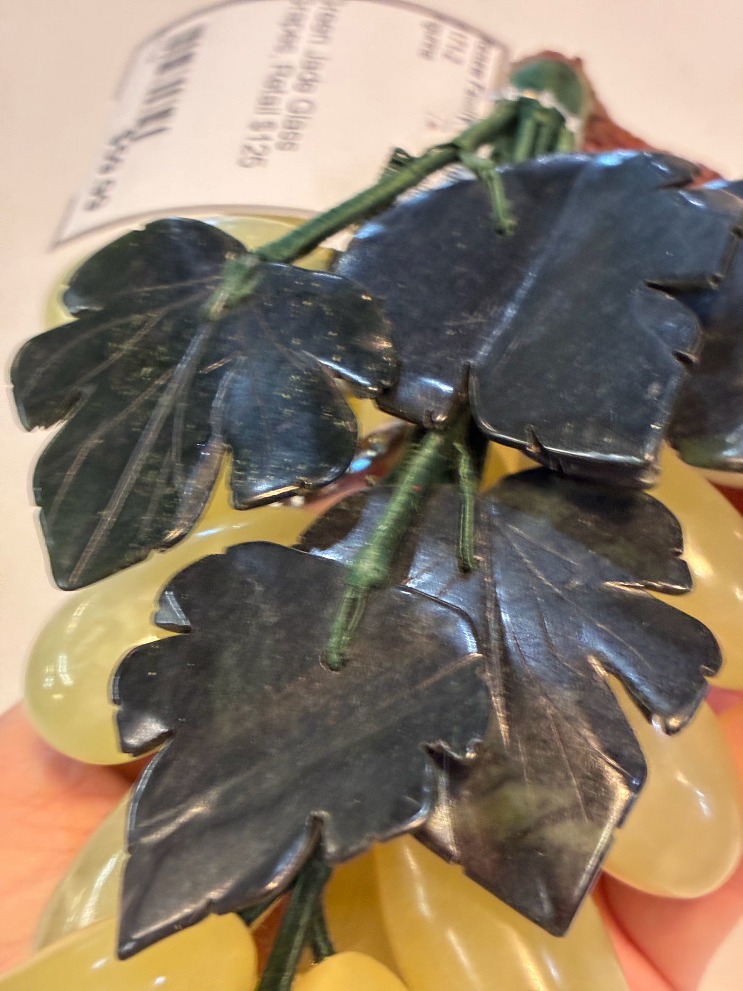 Jade Glass Grape figurine