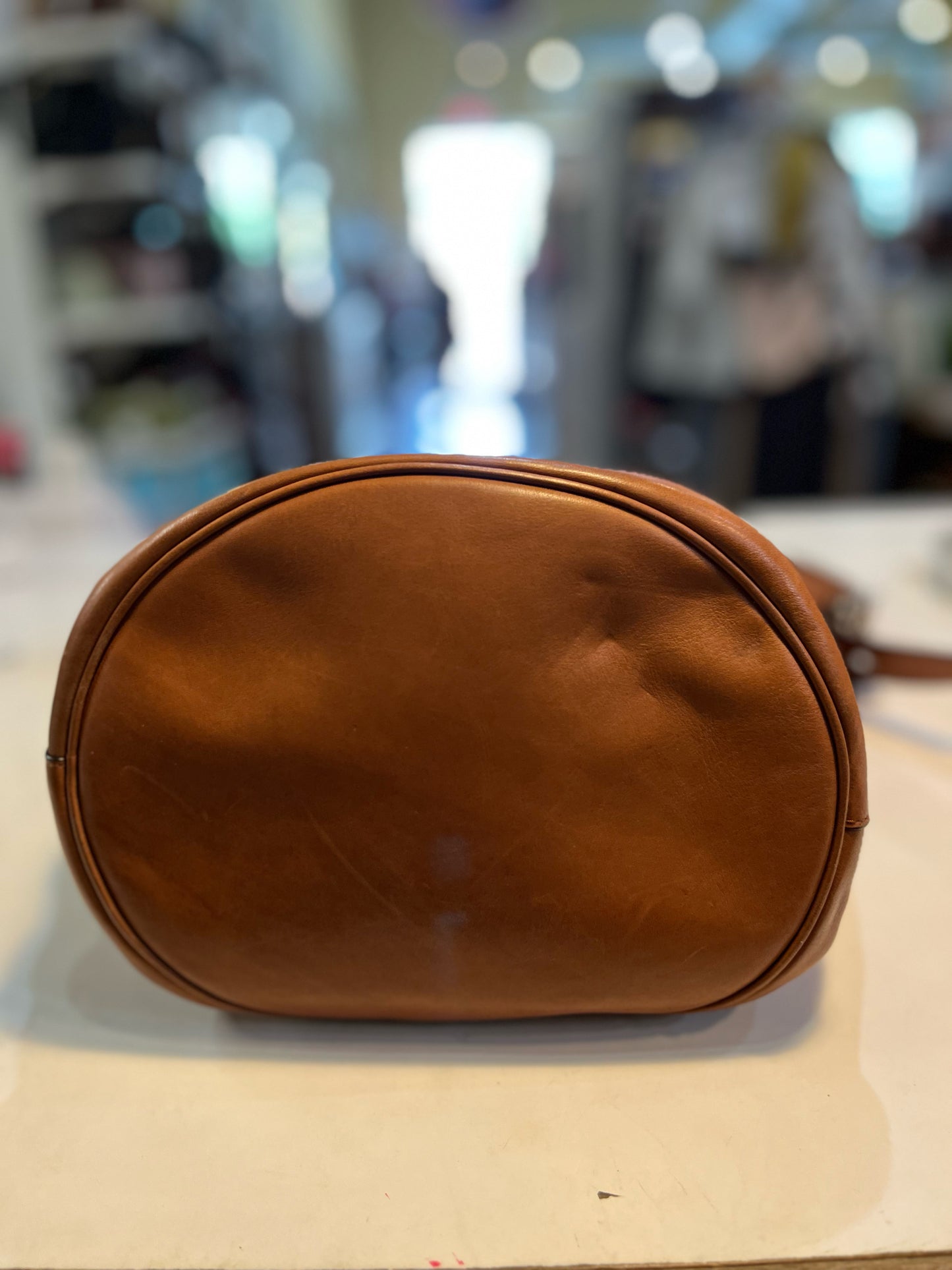 Coach Whiskey Brown "Bleeker Bucket" Handbag