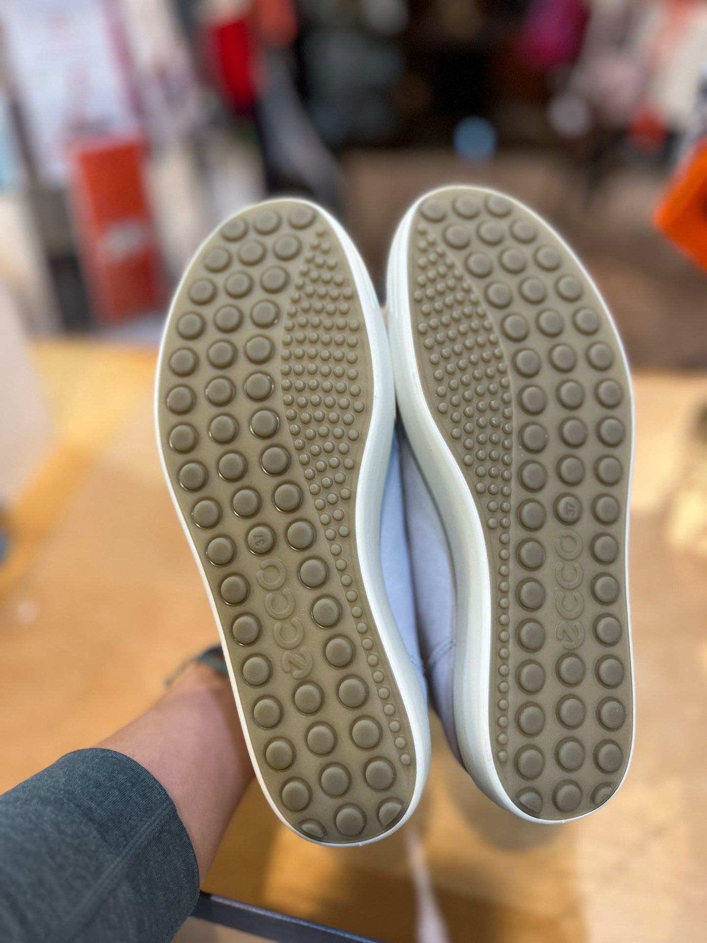 New Ecco Blue "Soft 7 Low Cut Zip Bootie" Sneakers