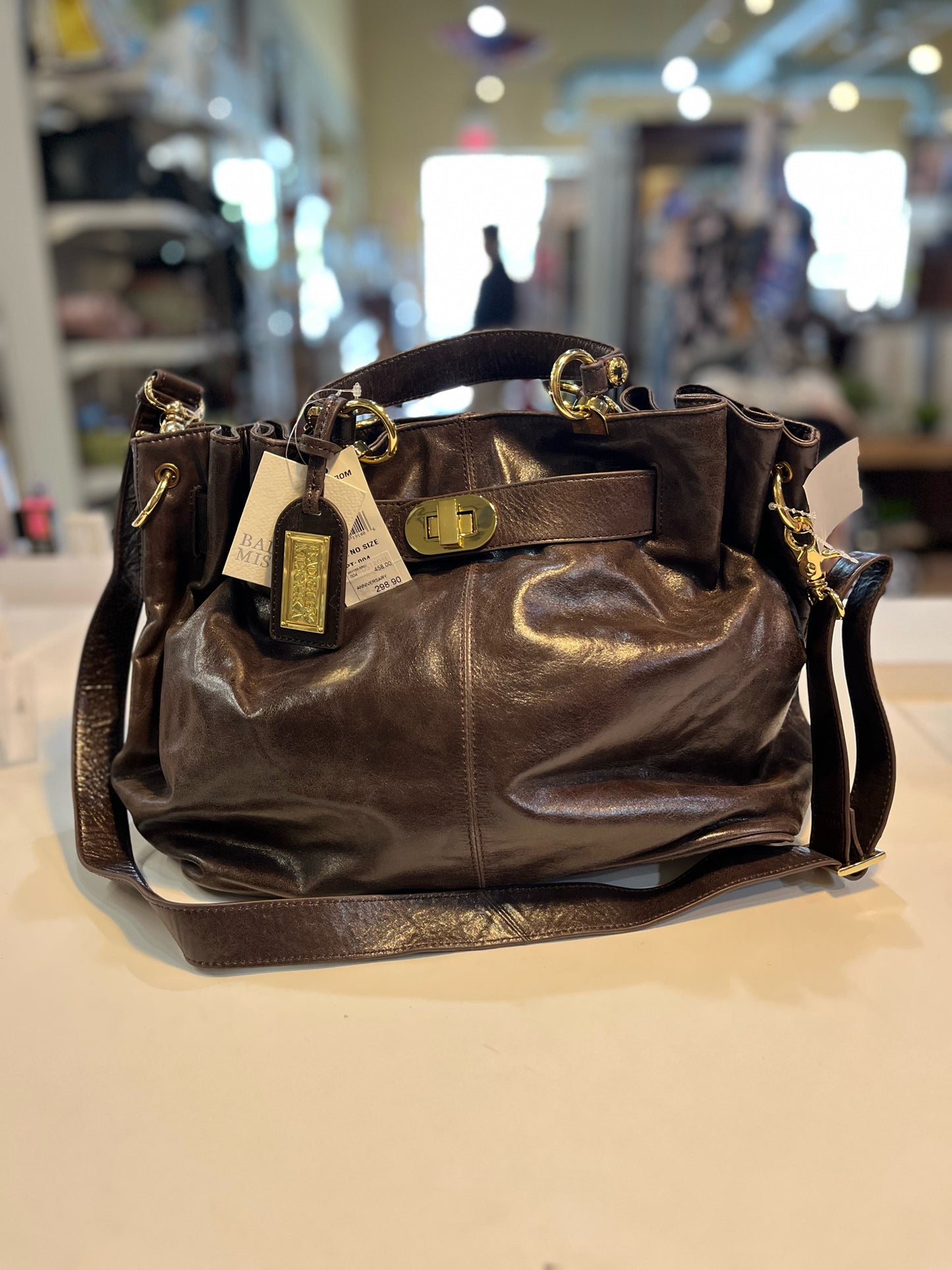 NWT Badgley Mischka "Marley Turnlock" Handbag