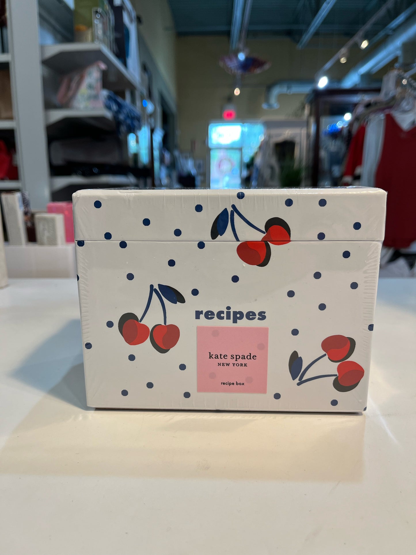 New Kate Spade Cherry Recipe Box