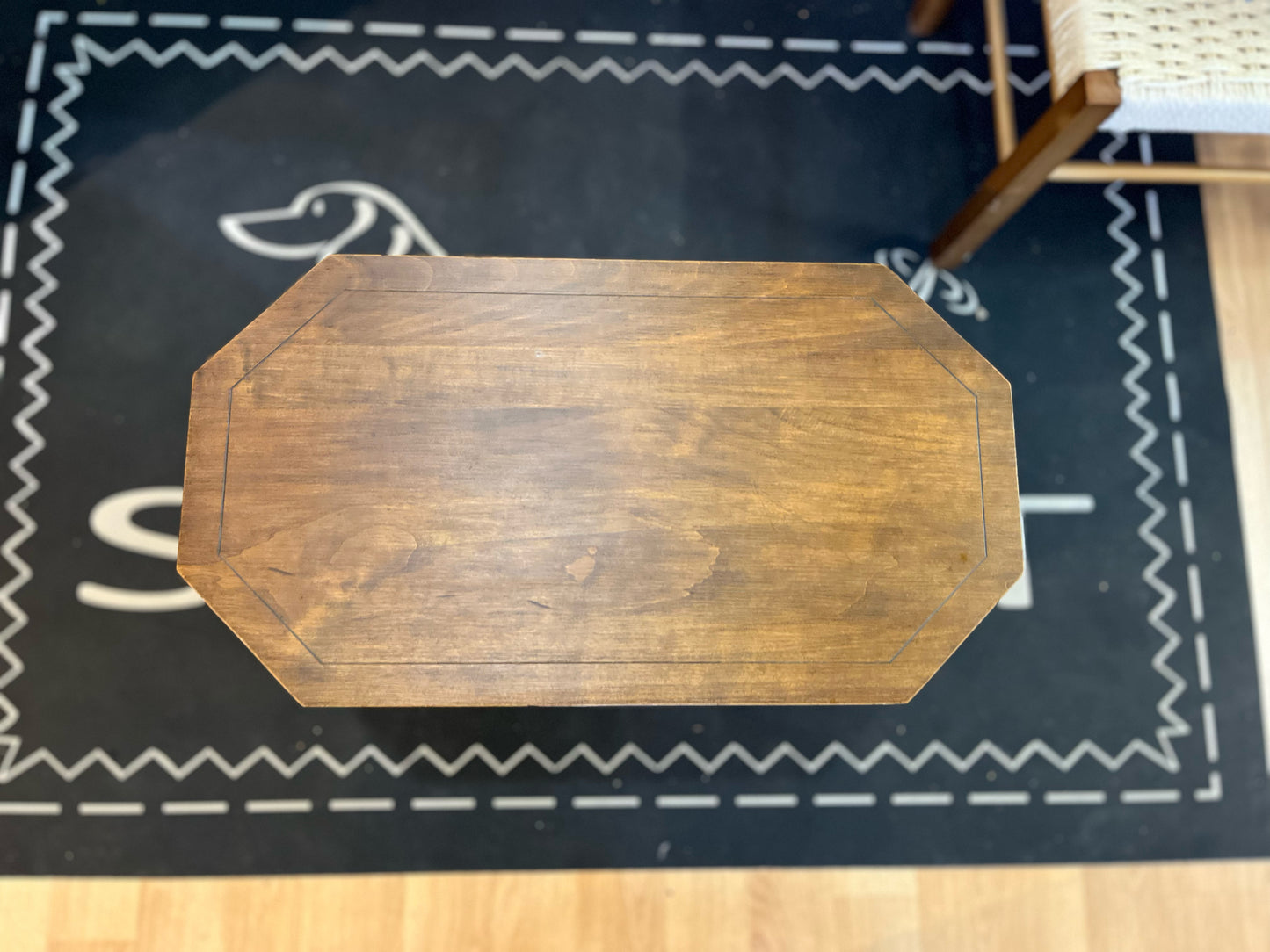 Wood Oval End Table