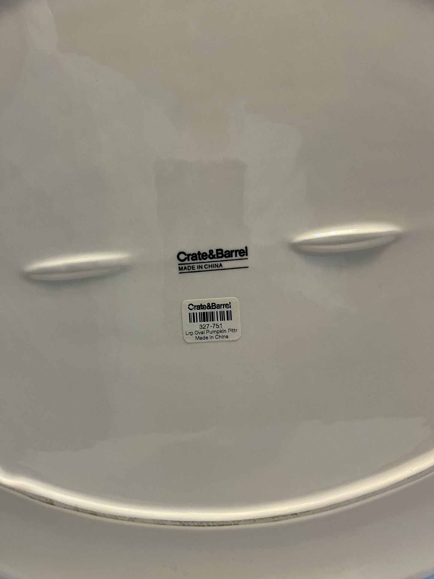 Crate & Barrel Pumpkin Platter