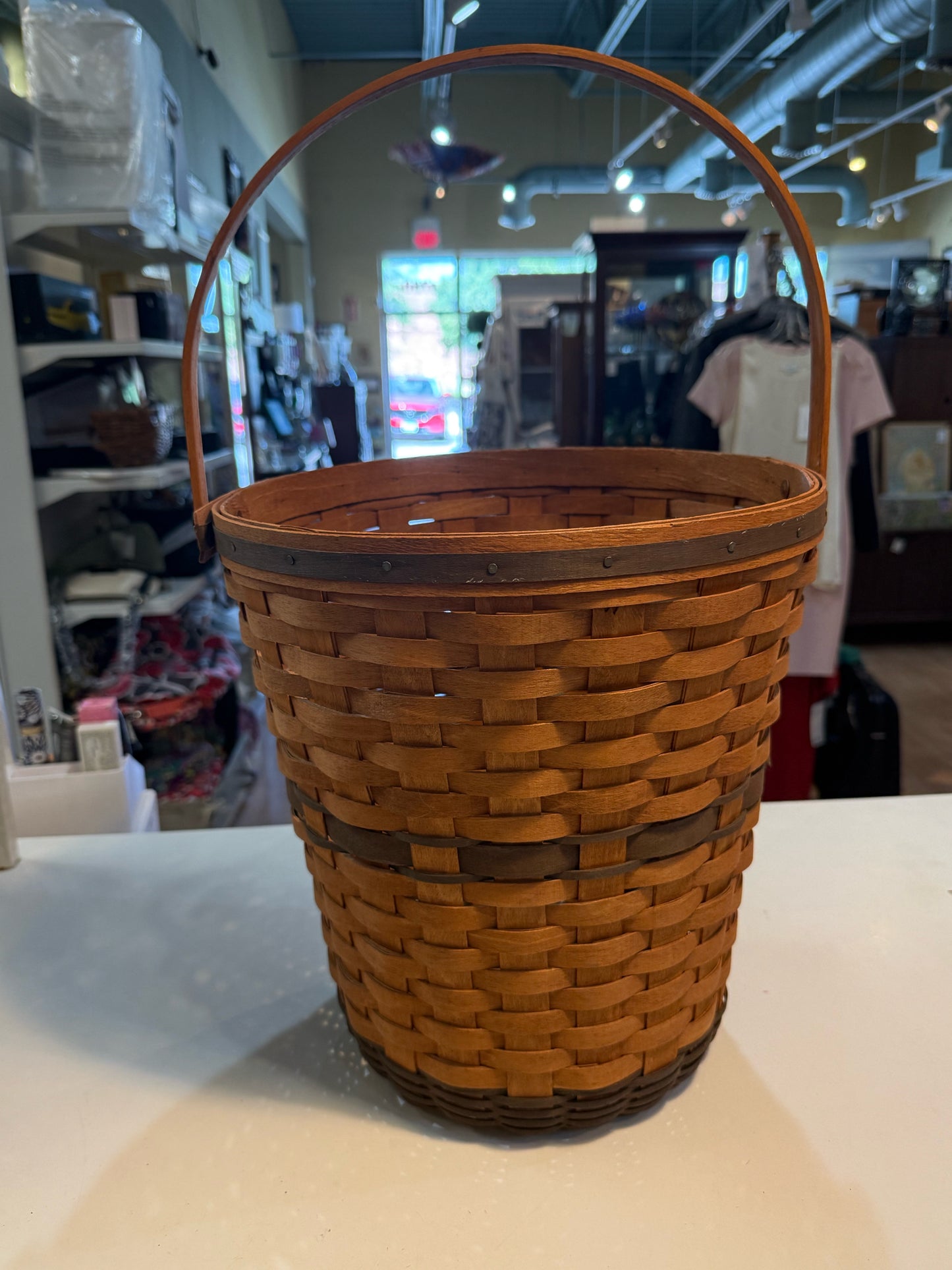 Longaberger "J.W. Collection 1989 Edition Banker Waste" Basket