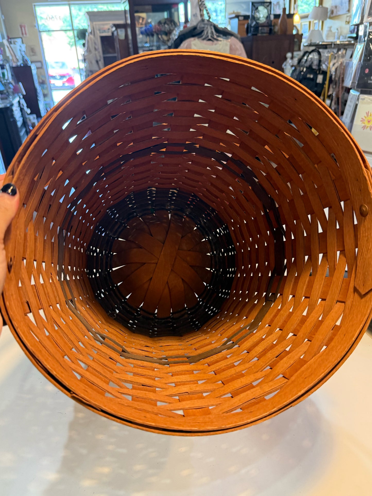 Longaberger "J.W. Collection 1989 Edition Banker Waste" Basket