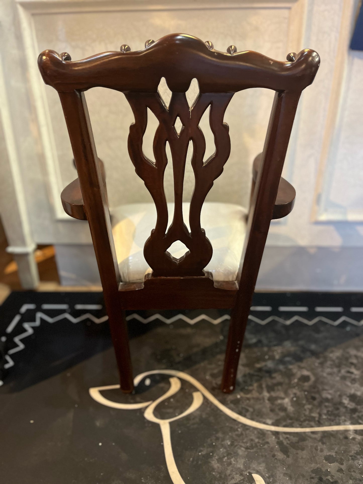 Vintage Chippendale Mahogany Youth Chair
