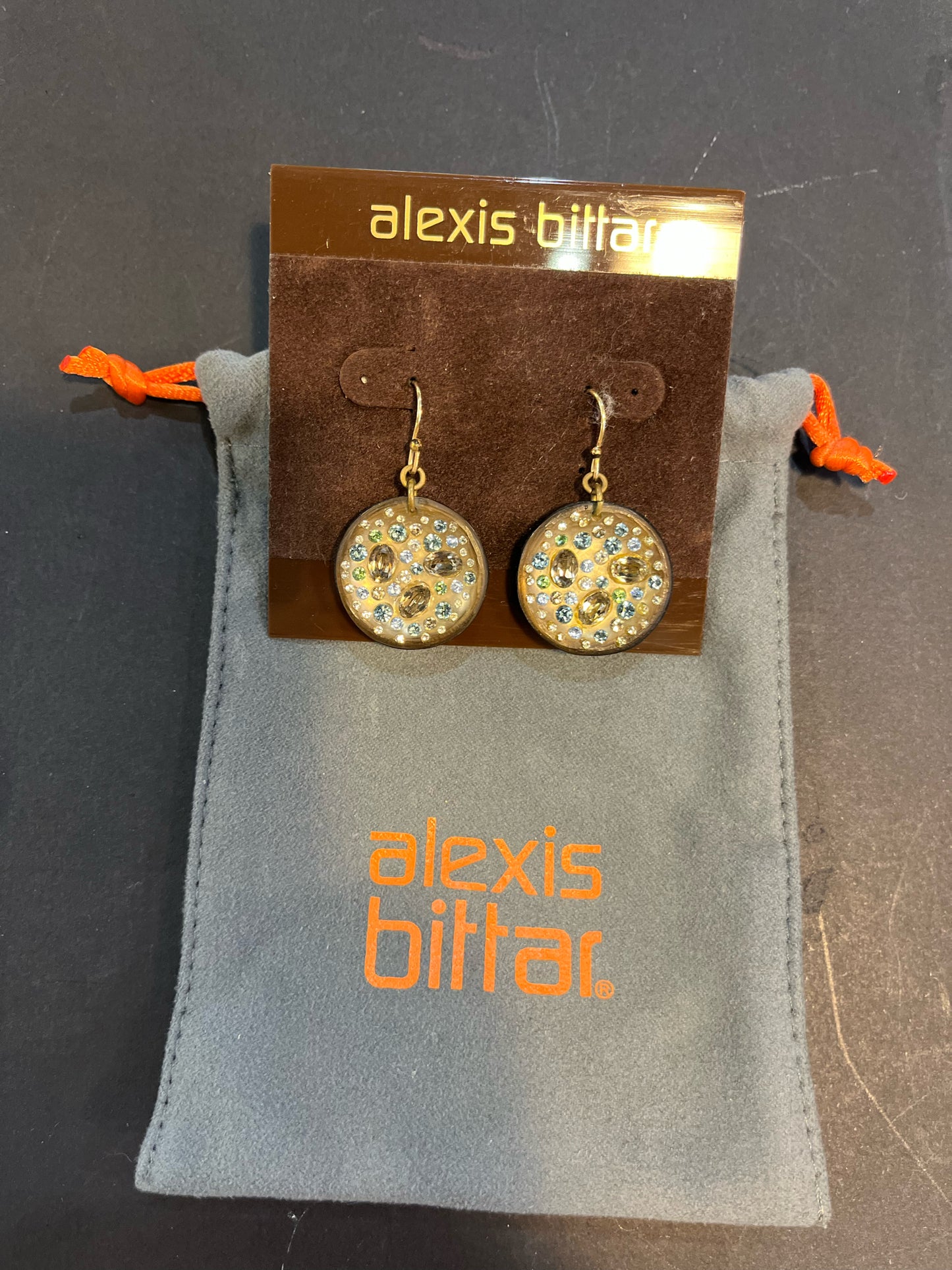Alexis Bittar Crystal Medallion Earrings