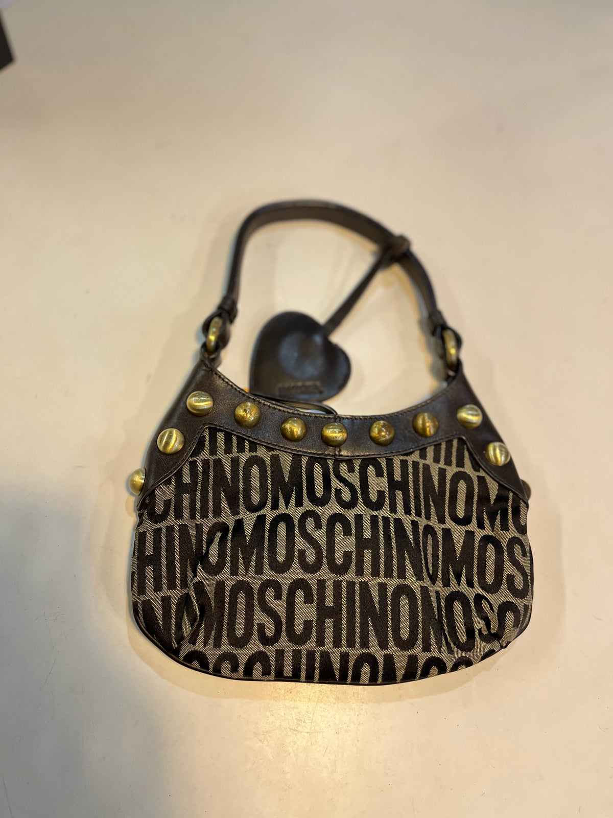 Moschino Canvas Shoulder Bag