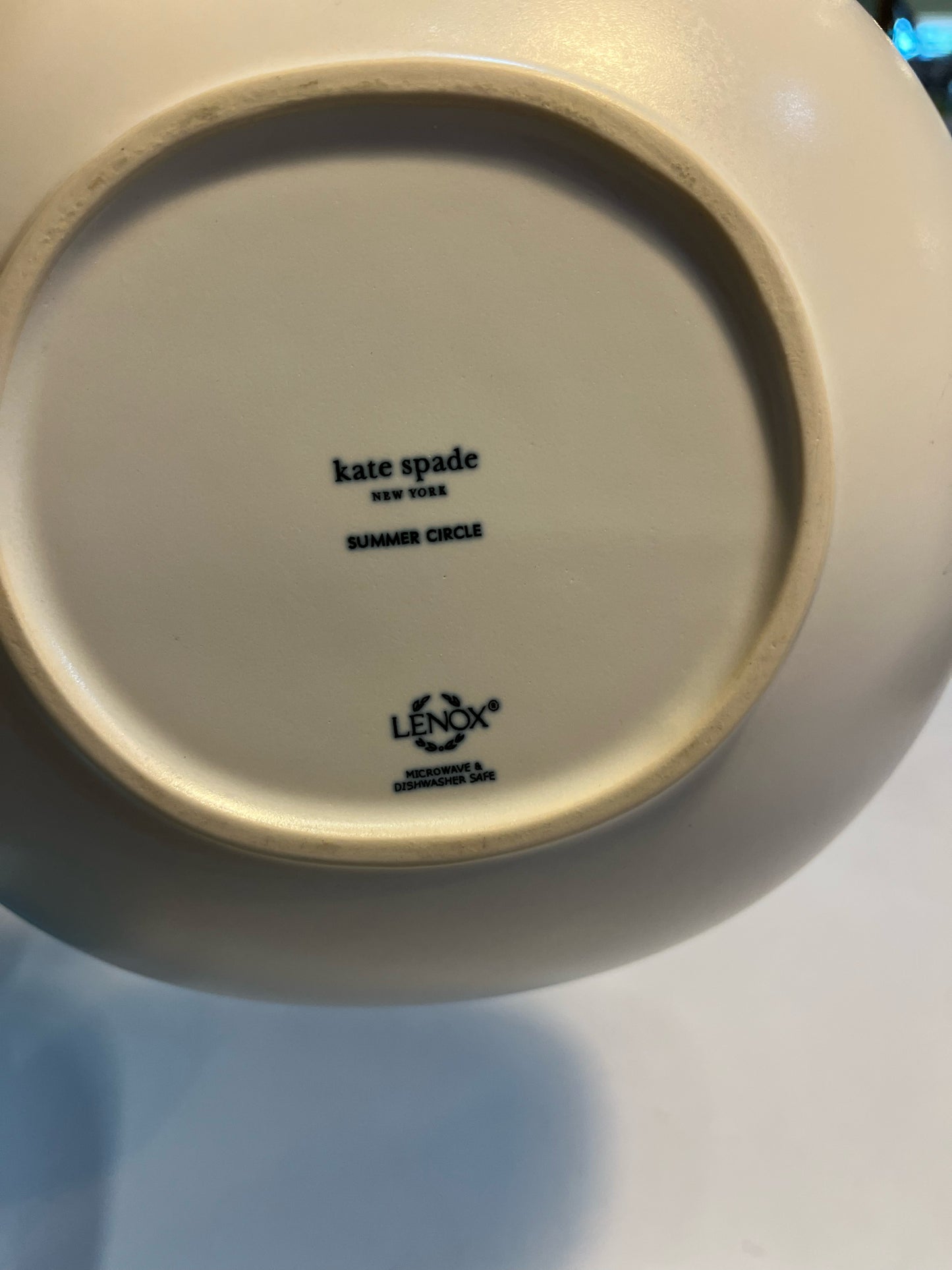 Lenox x Kate Spade White & Blue Bowl