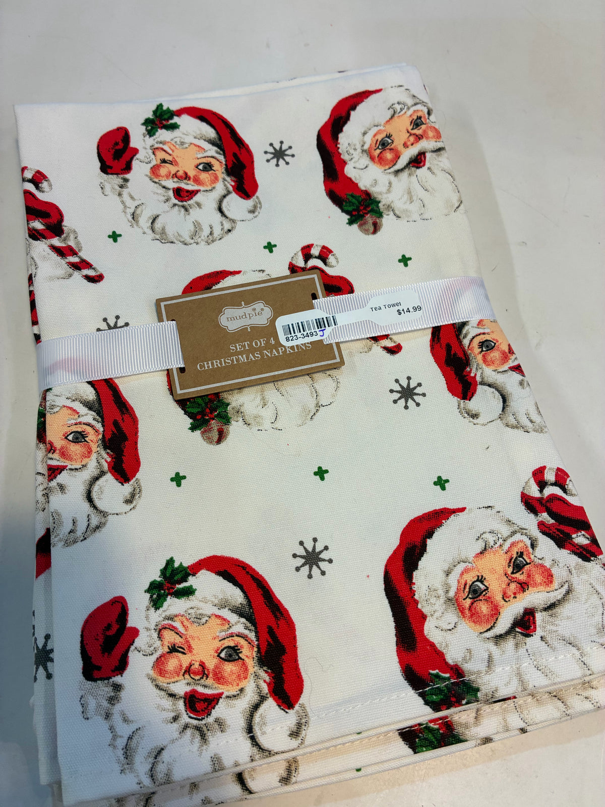 Mudpie Santa Napkin Set NWT