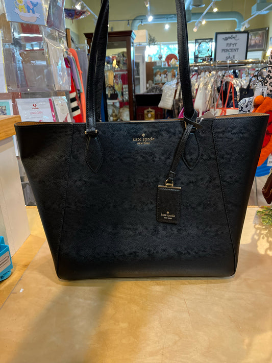 Kate Spade Black "Poppy Large Tote" Handbag