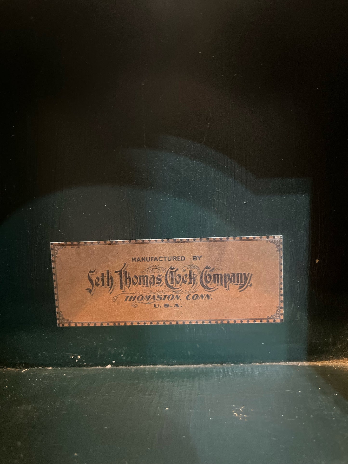 Seth Thomas Green Mantel Clock