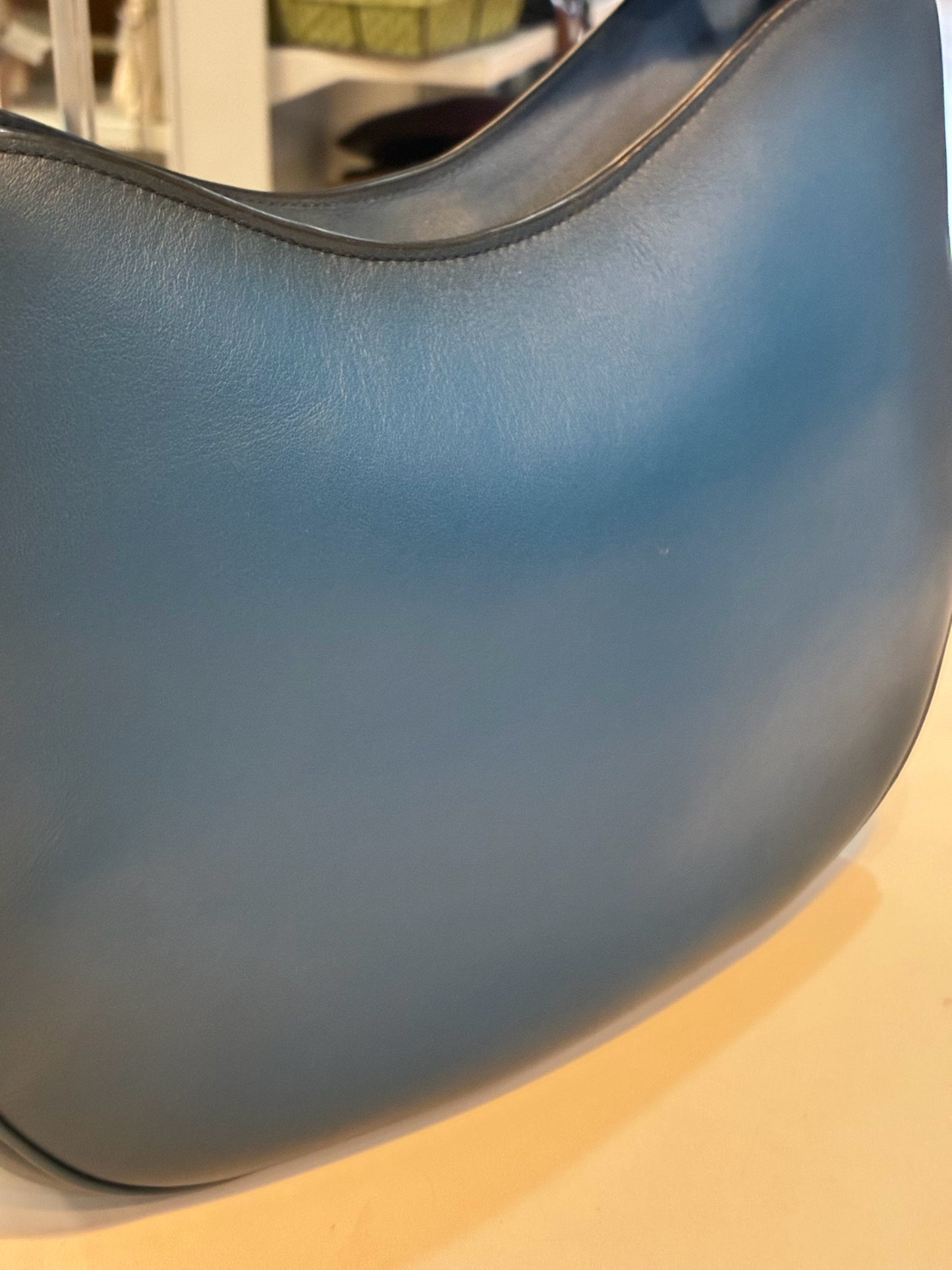 Coach Blue Burnished Hobo Bag