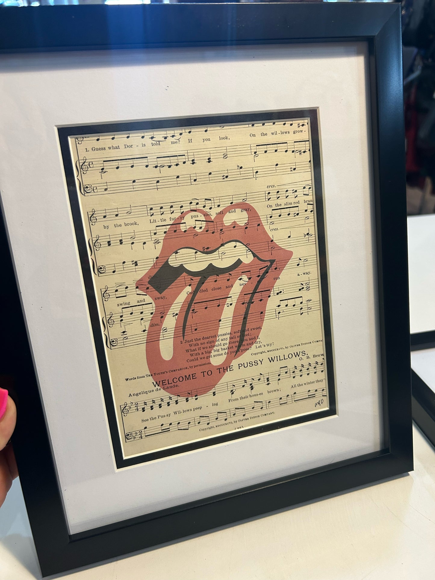 Original Rolling Stones Framed Artwork by Mark Bloom