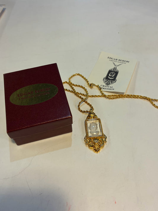 Vintage Edgar Berebi Limited Edition Crystal Impression Necklace