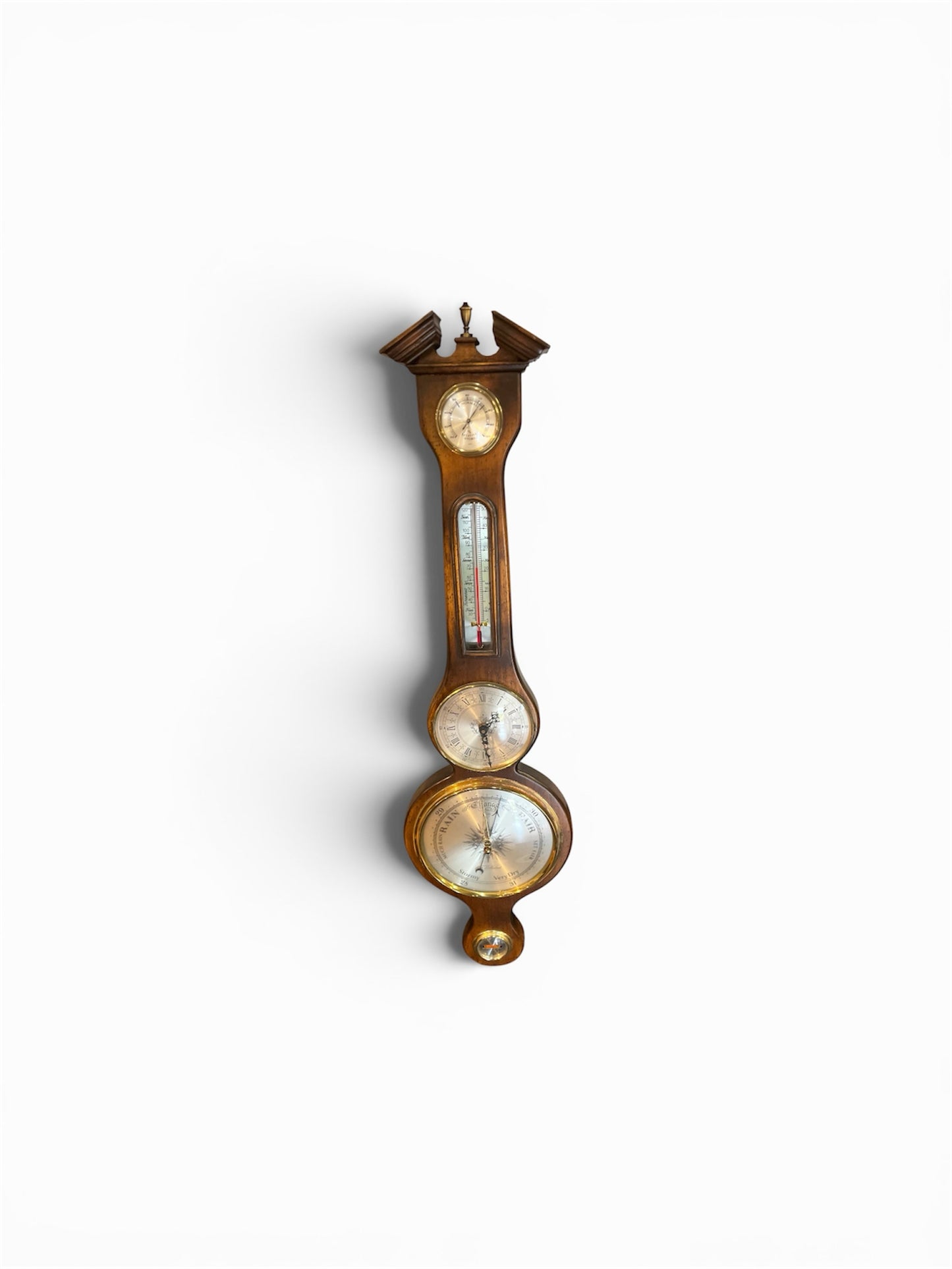 Vintage Banjo Weather Station Clock